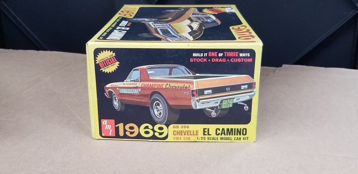 1:25 Vintage AMT 1969 Chevelle El Camino Model Kit Y914 (Box Only
