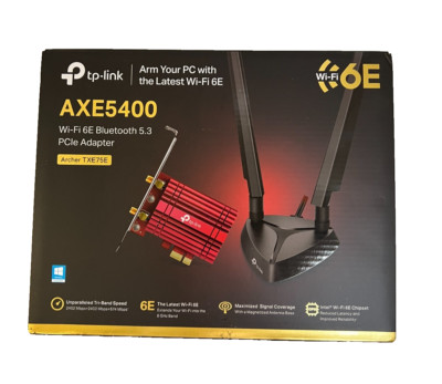 TP-Link WiFi 6E Intel AX210 AXE5400 PCIe WiFi Card for PC (Archer TXE75E)