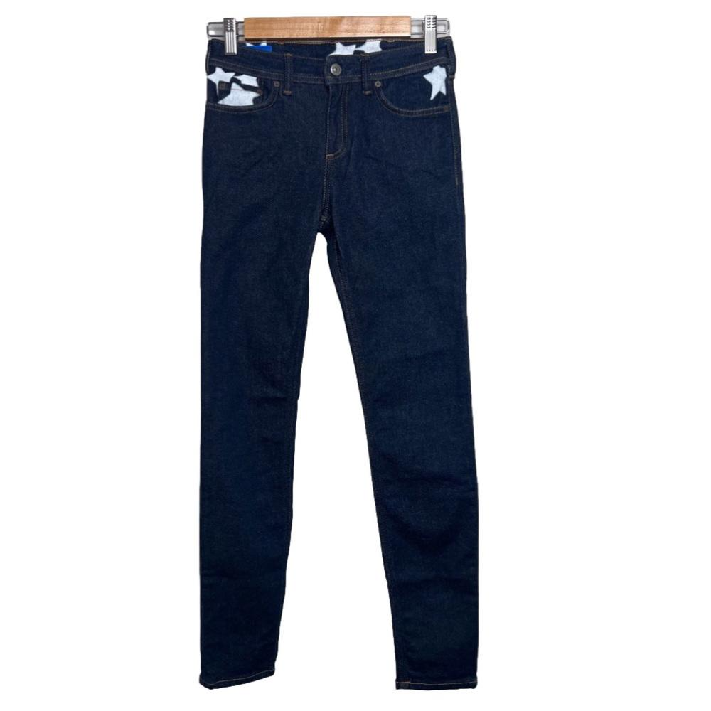 Acne Studios Bla Konst Womens Size 25 Climb Star Skinny Jeans in 
