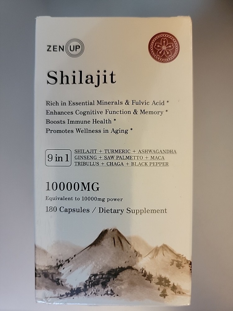 Shilajit 9in1, 1000MG, 180ct
