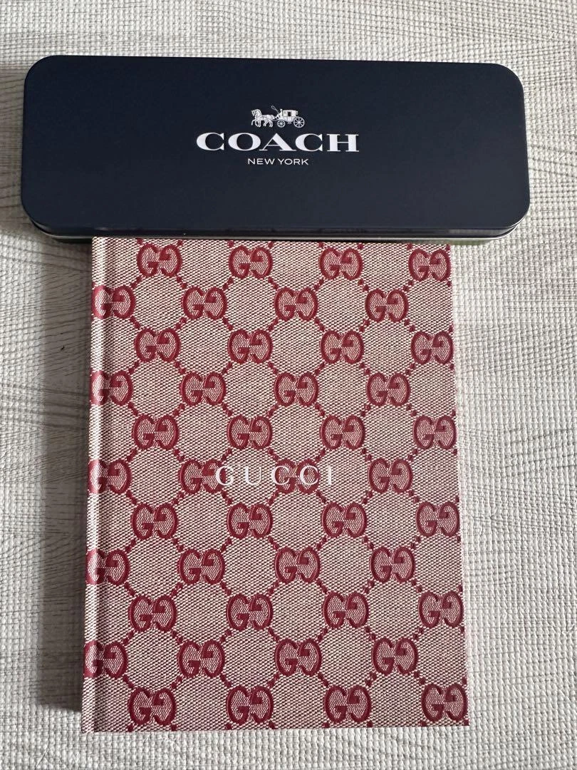GUCCI COACH Stylo perpétuel bloc notes bloc notes mémo collant mon scrapbook ensemble de carnets