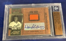 BASEBALL~SIGNED WILLIE MCCOVEY(HOF)~BECKETT AUTH~GAME WORN JERSEY RELIC CARD~’04