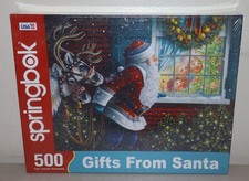Springbok Christmas 500 Piece Puzzle Gifts From Santa New Sealed