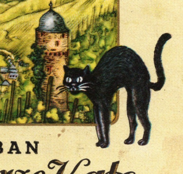 美品　LABELS　洋書　THOMAS W. OATMAN ヴィンテージ Vintage Zeller Schwarze Katz German Wine Bottle Label Black Cat | eBay