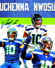 UCHENNA NWOSU SIGNED REPRINT SEATTLE SEAHAWKS LINEBACKER AUTOGRAPH 8