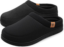 Men'S Memory Foam Slippers Comfy Durable Moccasin House Shoes
