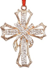 Cross Christmas Ornaments Religious Nativity for Tree...