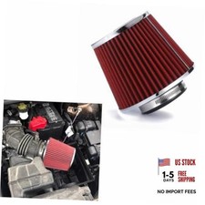 Cone Air Filter, 3 Inch 76mm Inlet 6" Tall Clamp-on Engine 3" inlet Red