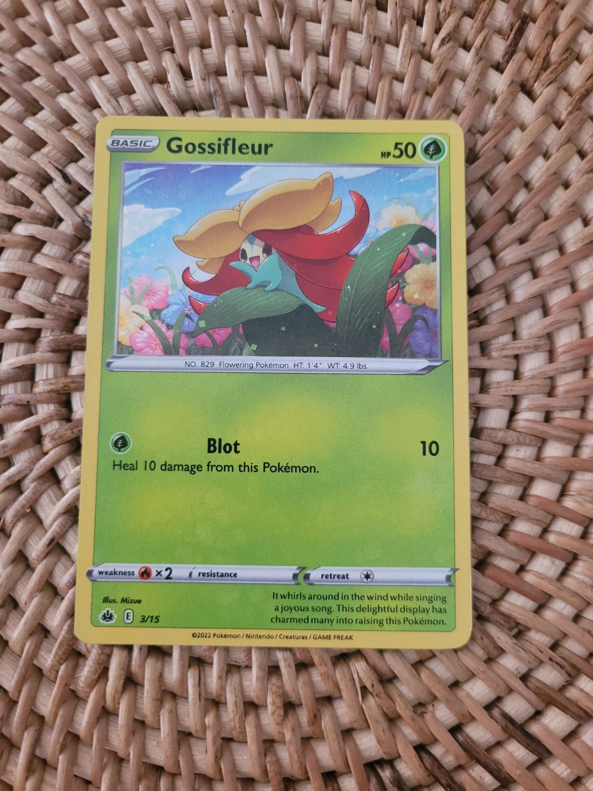 Gossifleur 3/15 - Holo - McDonalds 2022 Promo - POKEMON TCG