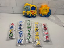 LeapFrog Fridge Phonics Magnetic Alphabet School Bus Sun Lot Tested Working
