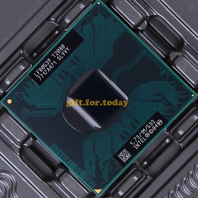 Original   Pentium T2080 1.73 GHz Dual-Core (LF80539GE0301M) Processor CPU #bv