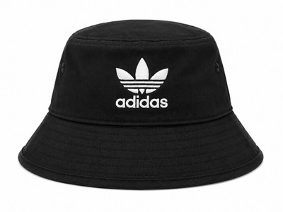 Adidas Originals Bucket Hat Damen Schwarz Fischerhut Anglerhut Logo One Size