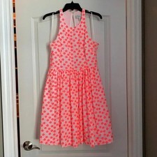 JCrew Bright Floral High Neck Fit & Flare Dress Size 2 Style A5586