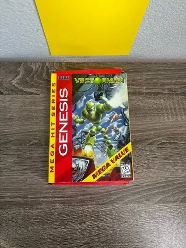 Vectorman (Sega Genesis, 1995) Vintage Complete W/ Box, Manual, Game