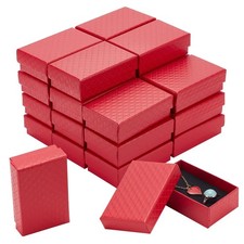 24 Pack Jewelry Gifts Boxes 3x2 Inch Rectangle Cardboard Earring Necklace Sto...