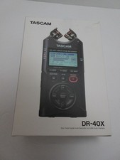 Tascam DR-40x Portable Digital Audio Recorder w/32 GB Card  Batteries-Open Box 