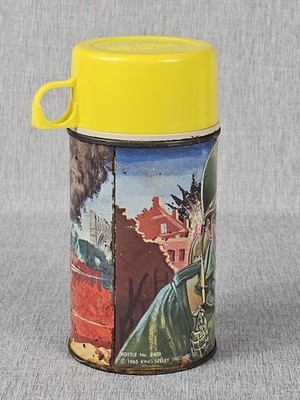 GI JOE Battle Kit Lunch Box Thermos 1965 KING SEELEY Army Vintage