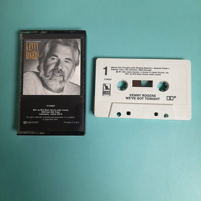 Kenny Rogers We've Got Tonight cassette tape 1983 Liberty You Are So Beautiful