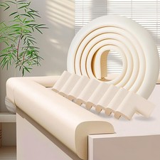 Baby Proofing Edge Corner Protectors, 1 Roll White Foam L-Shape Self-Adhesi...