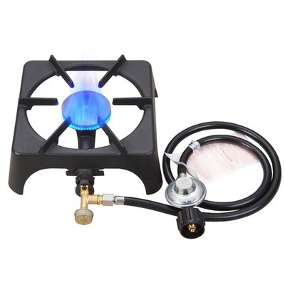 Single Burner Propane Stove Outdoor Low Pressure Gas Cooker Heavy Duty Camping