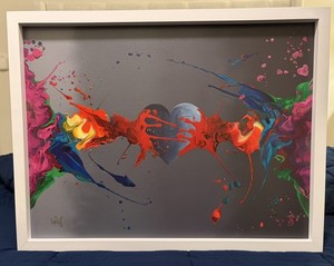 Kevin Vigil Kre8 "Kre8tion of Love Canvas 19.5"x26" Framed COA