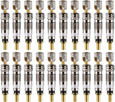20 Presta Valve Core Replacement Brass Tubeless Cores For Bike - 20 Pieces 20 Presta Valve Core Replacement Brass Tubeless Cores For Bike - 20 Pieces