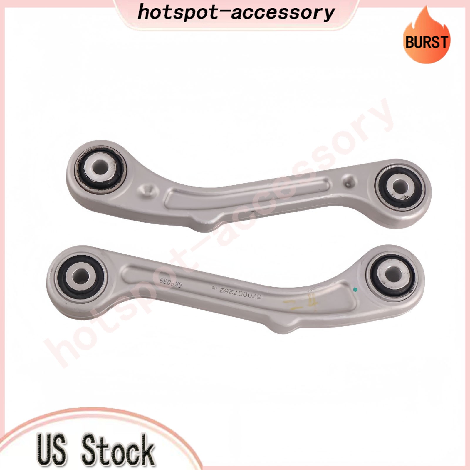 670007252 2X Rear Upper/Lower Control Arms fits Maserati Ghibli Quattroporte 14+