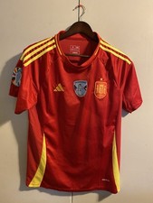 adidas Spain 2024 Home Jersey Soccer Shirt Men's Size S Slim Fit Red
