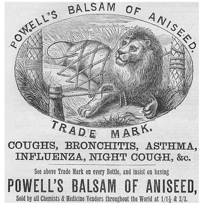 POWELL'S BALSAM OF ANIS Victorian Advertisement 1881