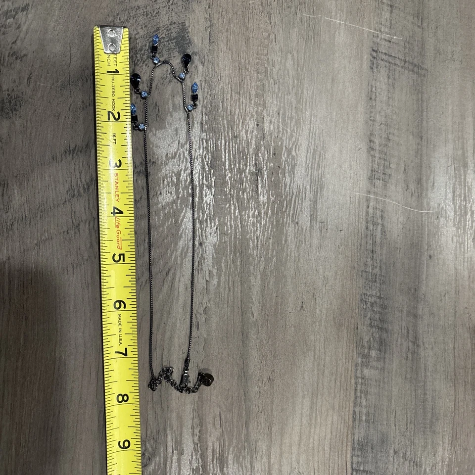 Collar Givenchy negro con pedrería azul #134 Foto 3 de 4