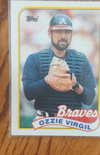 Topps 1989 Ozzie Virgil #179 Atlanta Braves Major League Baseball Card