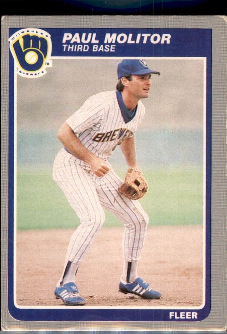 1985 Fleer #588 Paul Molitor