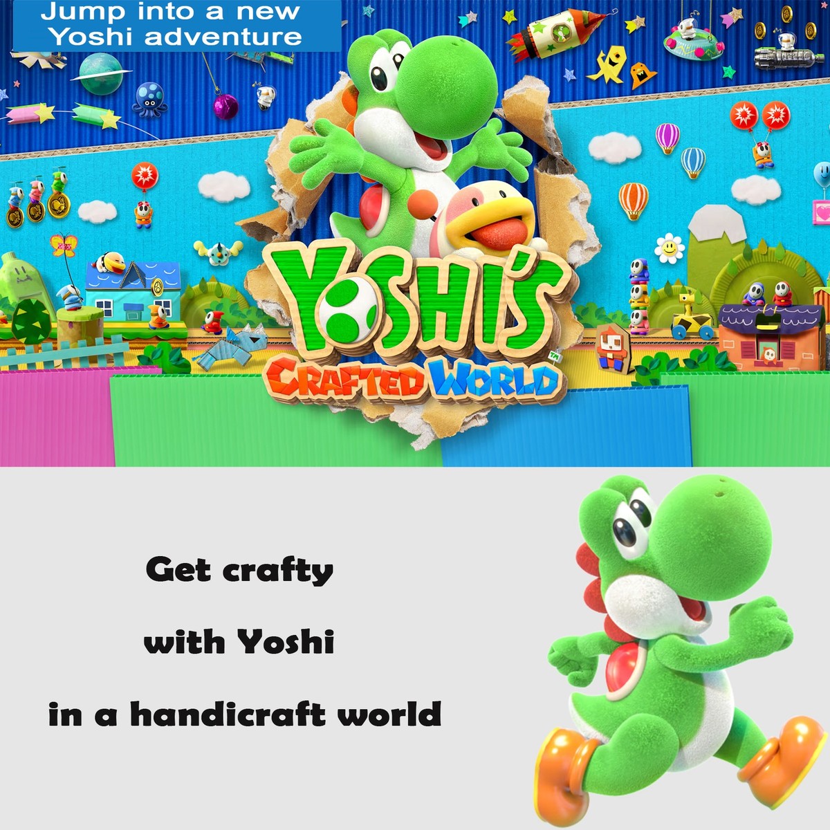 BRAND NEW - SEALED** Yoshi's Crafted World - Nintendo Switch (USA