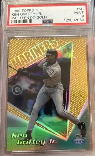1999 Topps Tek Gold #5B KEN GRIFFEY JR PSA 9 SSP /10 POP 2 No 10s Mariners HOF