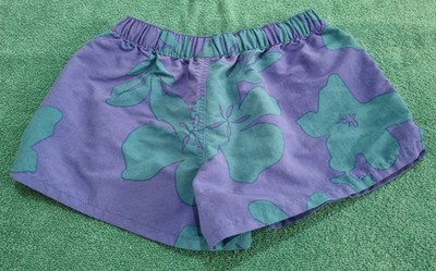 Patagonia Barely Baggies Floral & Nature Athletic Shorts Purple Green Women's XS