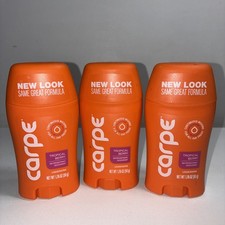 3 Sealed Carpe Tropical Berry Antiperspirant Deodorant 1.76 Oz Each