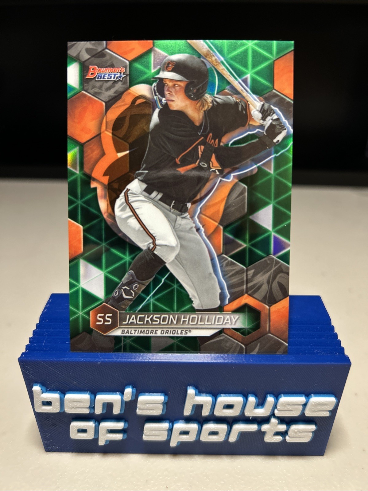 2023 Bowman's Best - Top Prospects Jackson Holliday #TP-12 Green Refractor /99