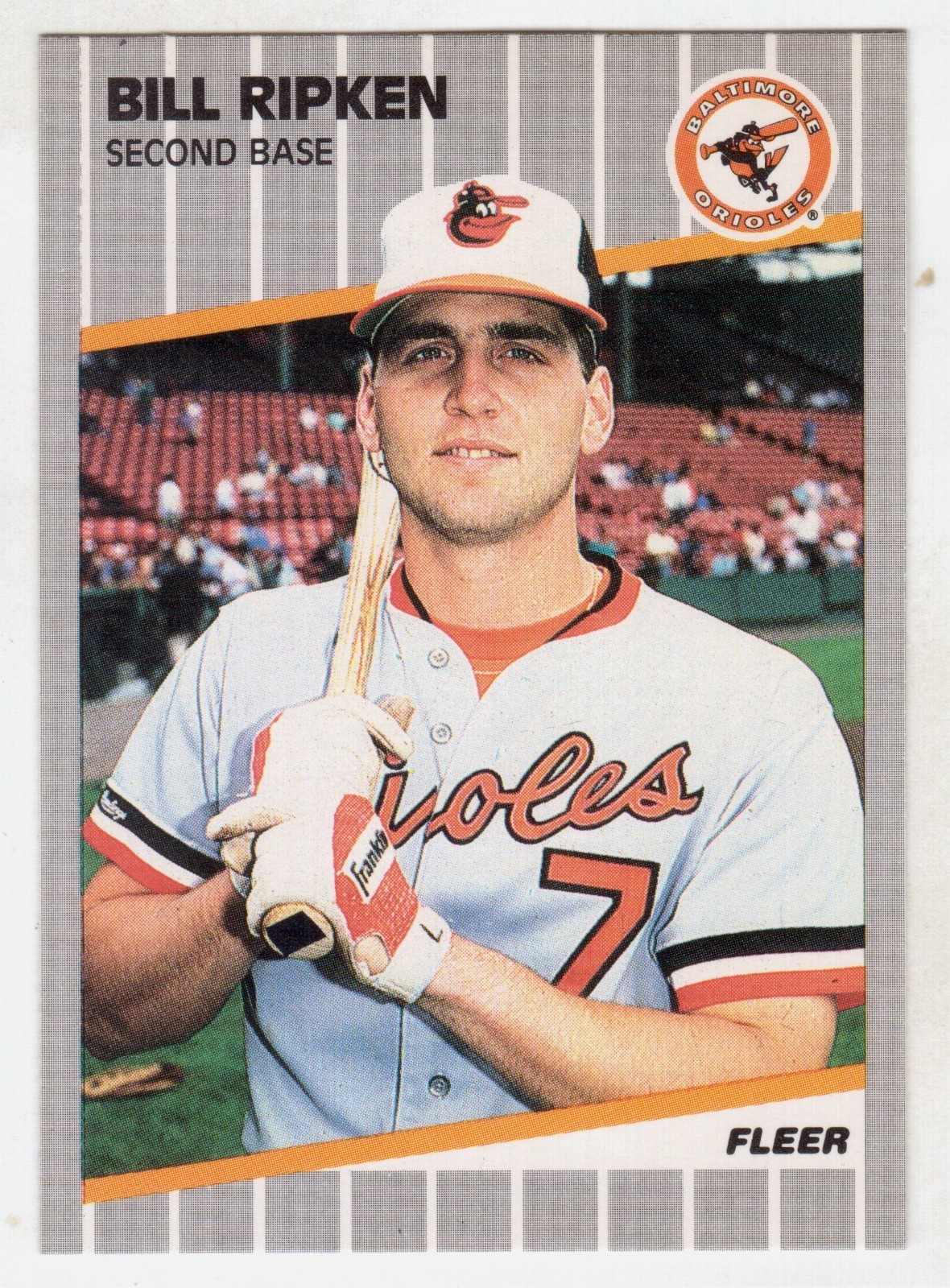 1989 FLEER #616 BILL RIPKEN BLACK BOX RICK FACE