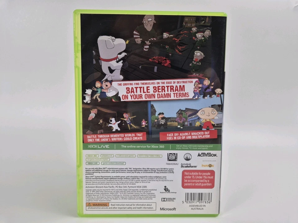 **EXTREMADAMENTE RARO** Family Guy: Back To The Multiverse XBOX 360 PAL  Foto 2 de 4