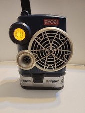 Ryobi P740 FM Radio Aux Input No Battery Good Condition Tested Working