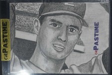 2013 Pastime Steve Carlton Hand Drawn Original Art Portrait Sketch 1/1 DZ1157