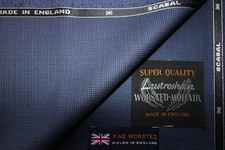Scabal 40 WOOL  60 MOHAIR SUITING FABRIC IN  Dogtooth  MADE IN ENGLAND  3.4 m