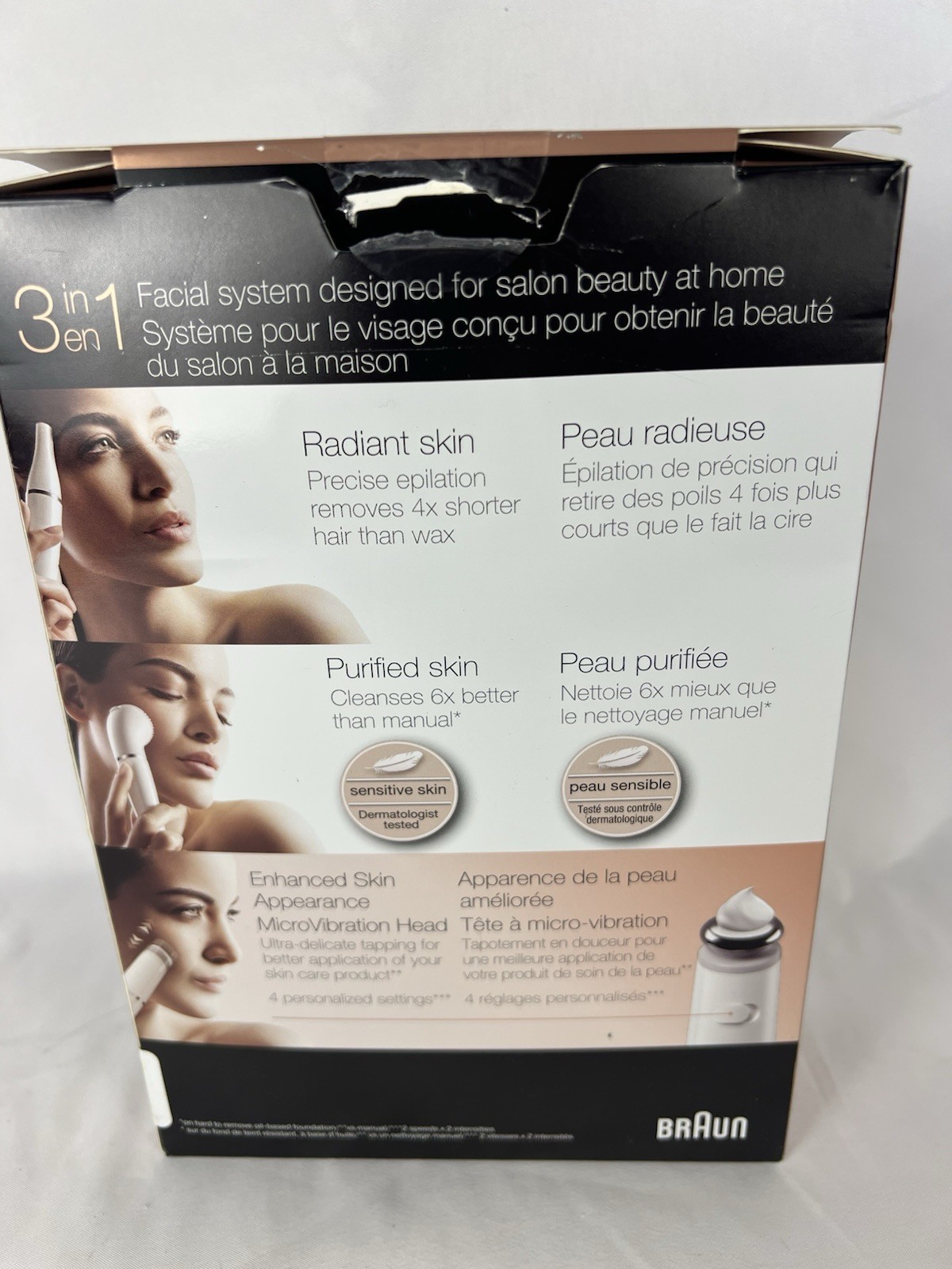 Braun Face Epilator Facespa Pro 911 Facial Hair Removal for Women OPEN BOX NEW