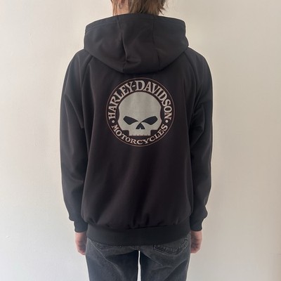 Harley Davidson Willie G Skull H-D Performance Zip Up Hoodie Mens Medium