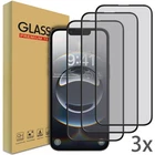 3-Pack Clear Tempered Glass Screen Protector Phone Guard Saver For Apple iPhone
