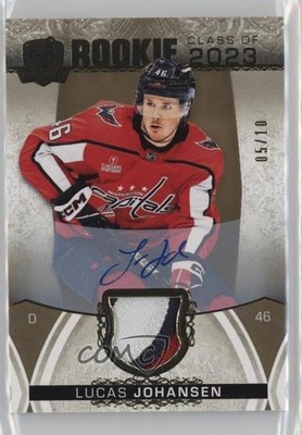 2022 The Cup Rookie Class of 2023 Gold Foil 5/10 Lucas Johansen Patch Auto 0c3