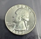 1963-D Uncirculated Silver Washington Quarter W/ Doubled Mint Mark!