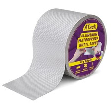 ATack Aluminum Butyl Tape Waterproof Sealing Tape 4 Inch x 16 Feet Roof Sealant
