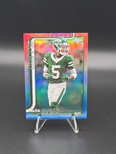 2025 Topps Chrome Football #235 Garrett, Wilson, Red/White/Blue Refractor Jets