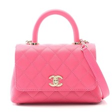 Chanel Coco Handle Xxs Top Handle Handbag Women Pink One Size